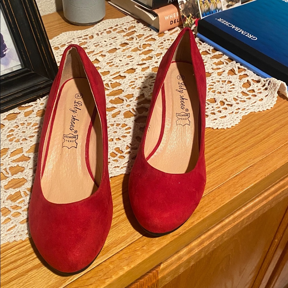 Red women’s shoes